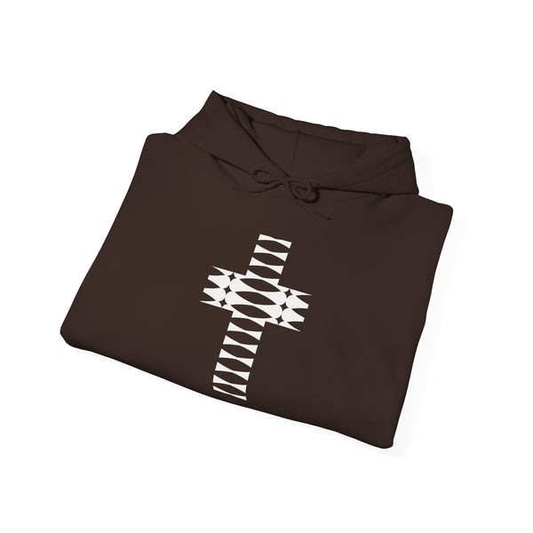 Rhythm Cross - Heavy Blend Christian Hoodie