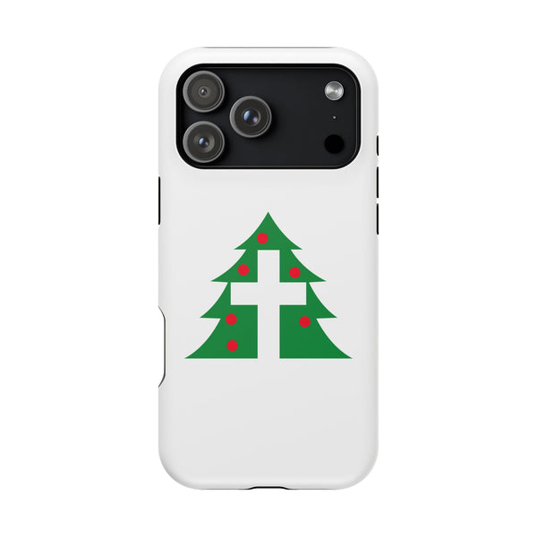 Christmas Cross iPhone Case — Magnetic Impact-Resistant Holiday Cover