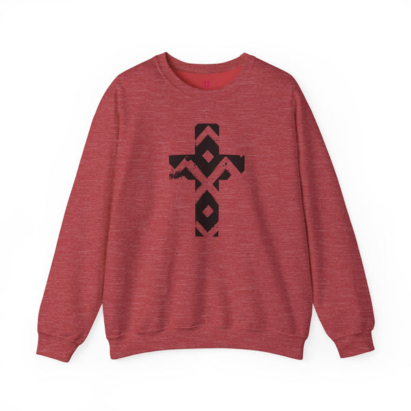 Pattern Cross Sweatshirt — Christian Crewneck