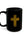 Fingerprint Cross Black Ceramic Mug —  (11oz/15oz)