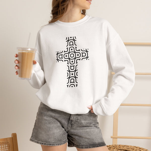 Continuum Cross - Christian Crewneck Sweatshirt