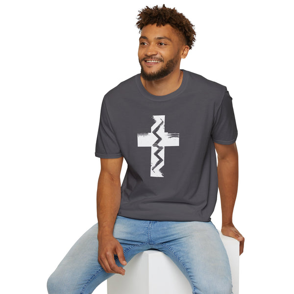Fault Line Cross  – Softstyle Christian Tee