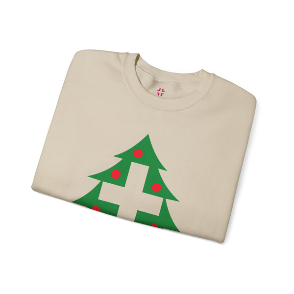 Christmas Cross — Christian Crewneck Sweatshirt