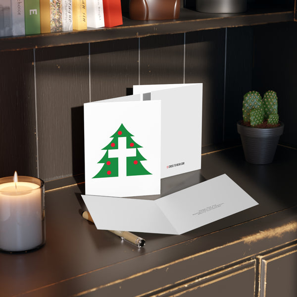 Christmas Cross Card Pack — Holiday Greeting Cards (8/16/24 pcs)