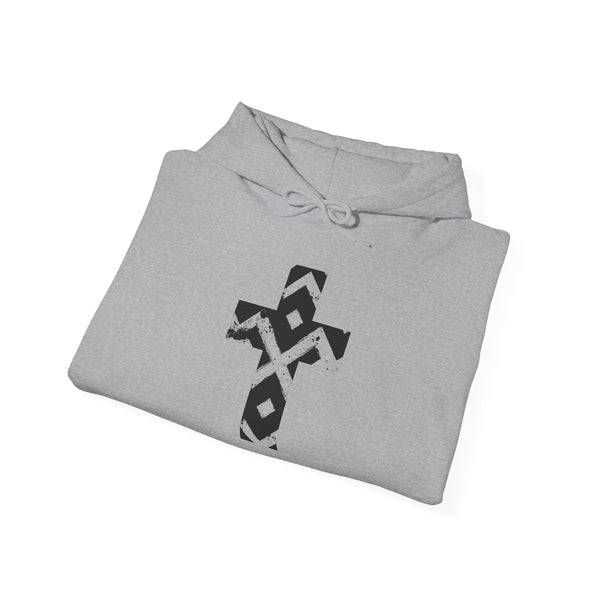 Pattern Cross - Heavy Blend Christian Hoodie