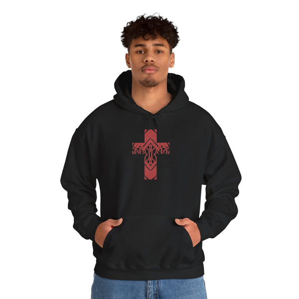 Rooted Cross - Heavy Blend Christian Hoodie