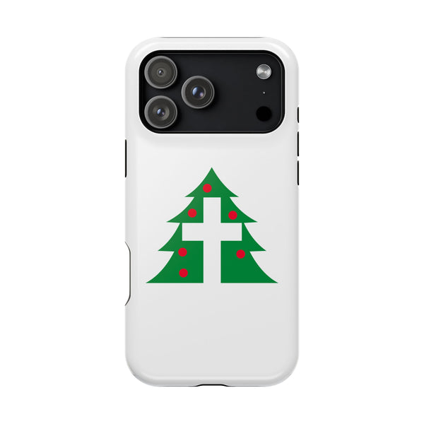 Christmas Cross iPhone Case — Magnetic Impact-Resistant Holiday Cover
