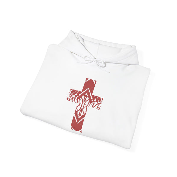Rooted Cross - Heavy Blend Christian Hoodie