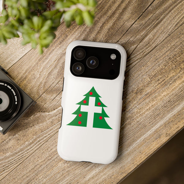 Christmas Cross iPhone Case — Magnetic Impact-Resistant Holiday Cover