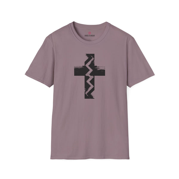 Fault Line Cross  – Softstyle Christian Tee
