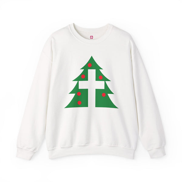 Christmas Cross — Christian Crewneck Sweatshirt