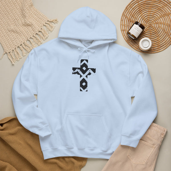 Pattern Cross - Heavy Blend Christian Hoodie