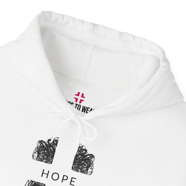 Hope Cross -  Heavy Blend Christian Hoodie