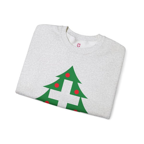 Christmas Cross — Christian Crewneck Sweatshirt