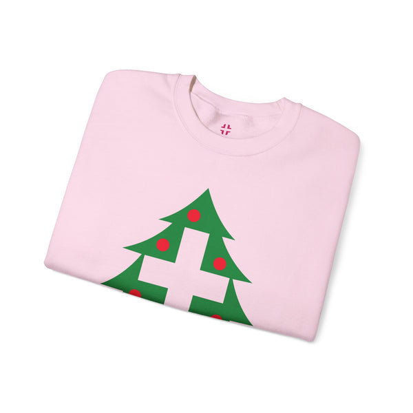 Christmas Cross — Christian Crewneck Sweatshirt