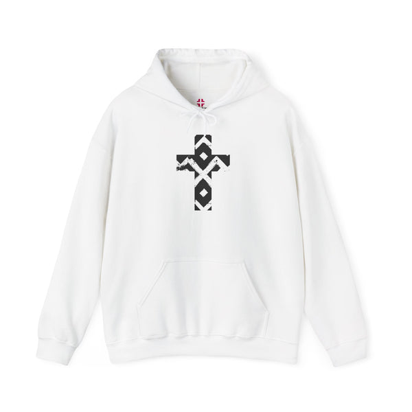Pattern Cross - Heavy Blend Christian Hoodie