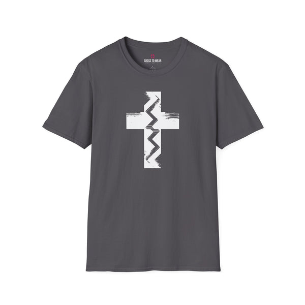 Fault Line Cross  – Softstyle Christian Tee