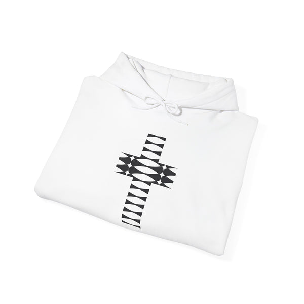 Rhythm Cross - Heavy Blend Christian Hoodie