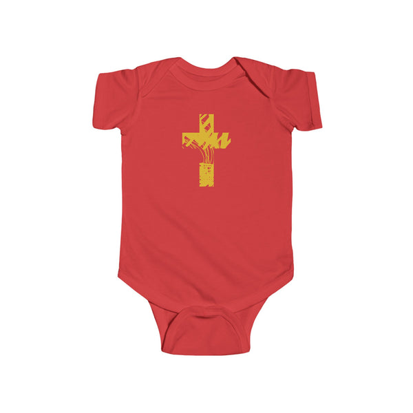 Gold Cross Onesie — Baby Cross Collection (Christening/Baptism Gift)