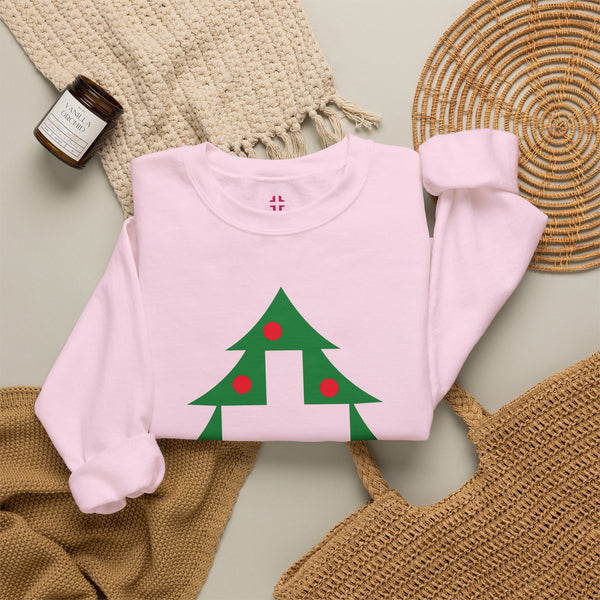 Christmas Cross — Christian Crewneck Sweatshirt