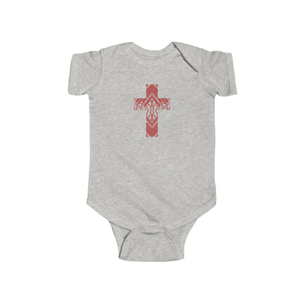 Rooted Cross Onesie — Baby Cross Collection (Christening/Baptism Gift)