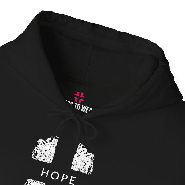 Hope Cross -  Heavy Blend Christian Hoodie