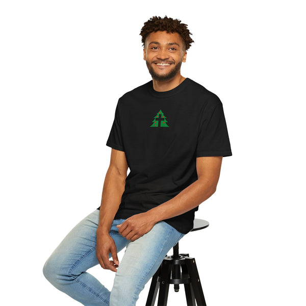 Christmas Tree Cross - Unisex Garment-Dyed T-Shirt - Small Collection