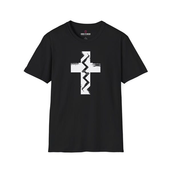 Fault Line Cross  – Softstyle Christian Tee
