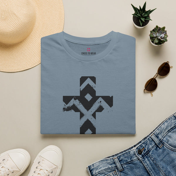 Pattern Cross  – Softstyle Christian Tee