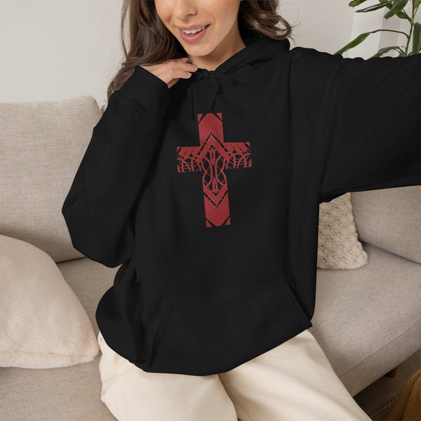 Rooted Cross - Heavy Blend Christian Hoodie