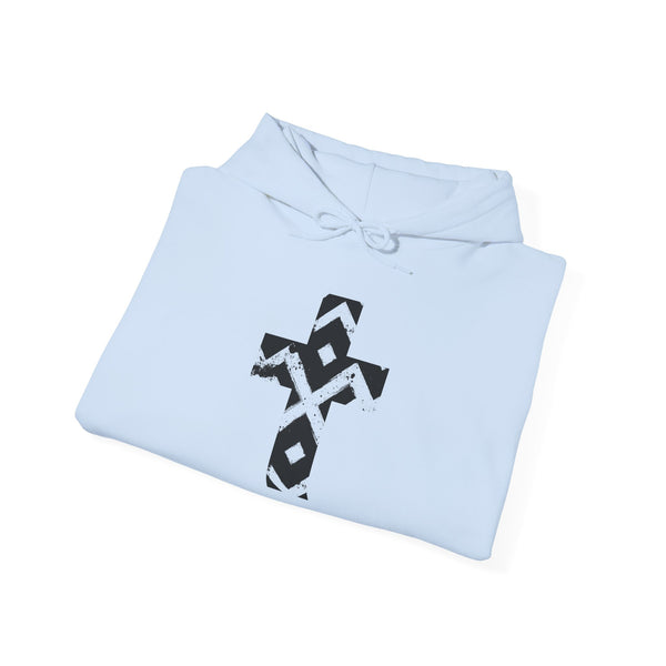 Pattern Cross - Heavy Blend Christian Hoodie