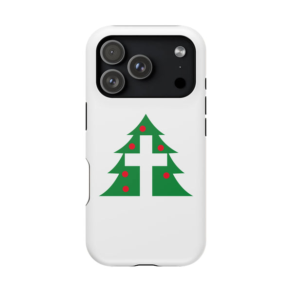 Christmas Cross iPhone Case — Magnetic Impact-Resistant Holiday Cover