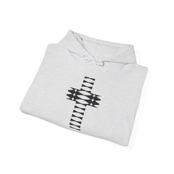 Rhythm Cross - Heavy Blend Christian Hoodie