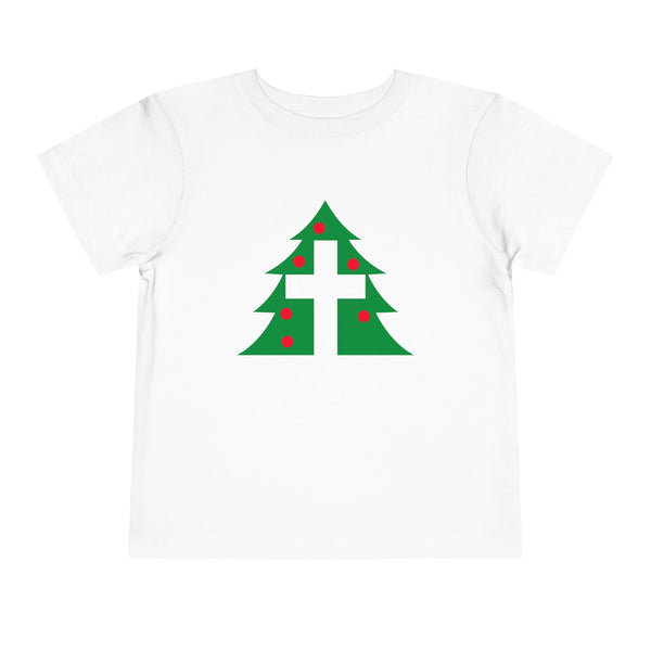 Christmas Cross Tee - Christian Holiday Kids Shirt