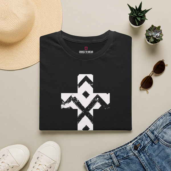 Pattern Cross  – Softstyle Christian Tee