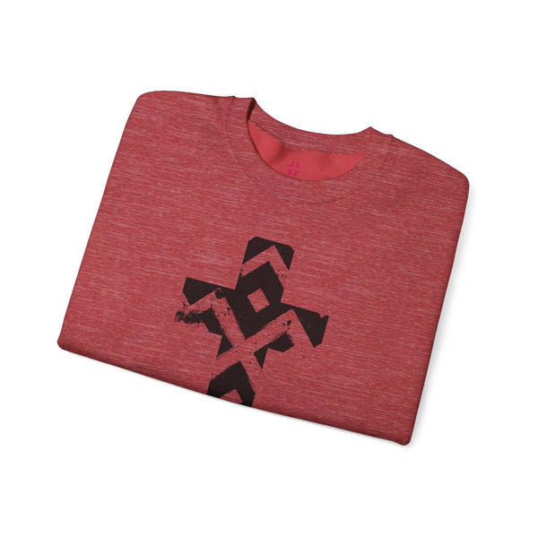 Pattern Cross Sweatshirt — Christian Crewneck