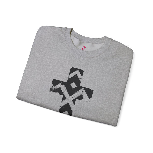 Pattern Cross Sweatshirt — Christian Crewneck