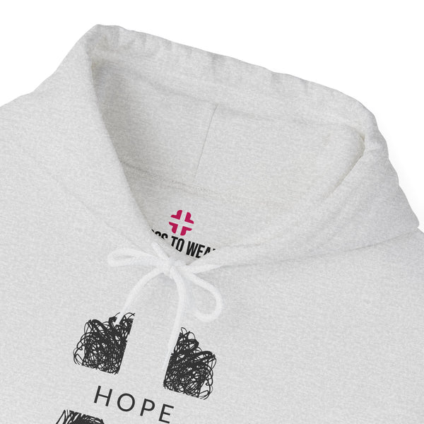 Hope Cross -  Heavy Blend Christian Hoodie