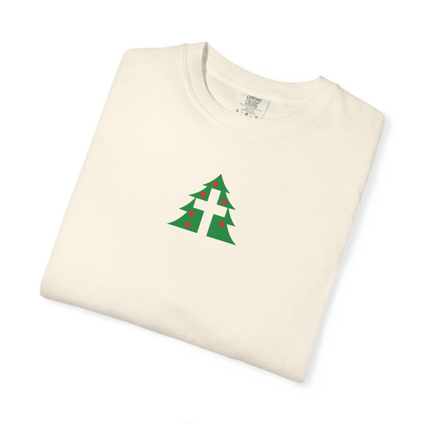 Christmas Tree Cross - Unisex Garment-Dyed T-Shirt - Small Collection