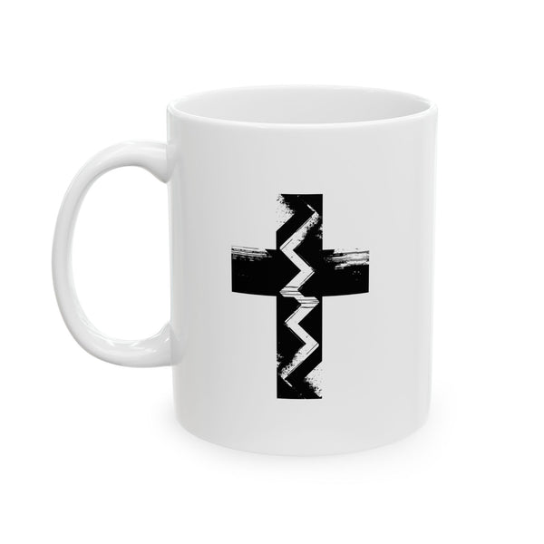Fault Line Cross Ceramic Mug (11oz/15oz)