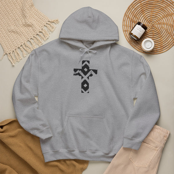 Pattern Cross - Heavy Blend Christian Hoodie
