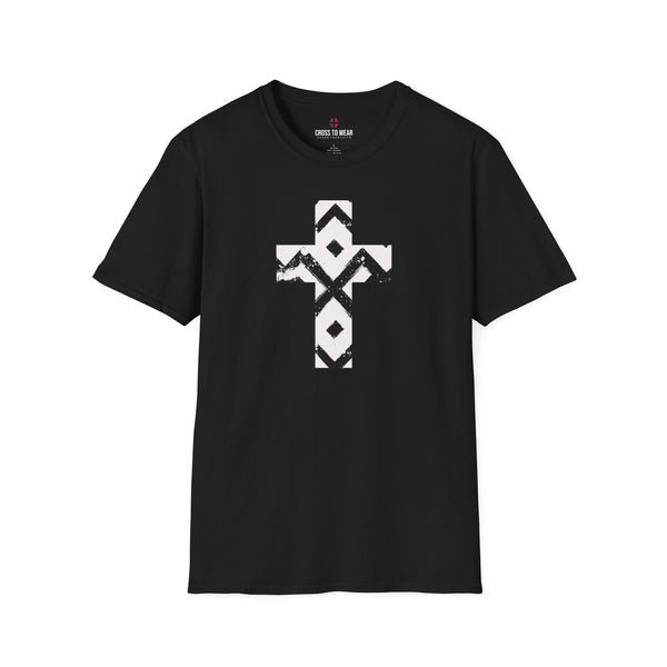 Pattern Cross  – Softstyle Christian Tee