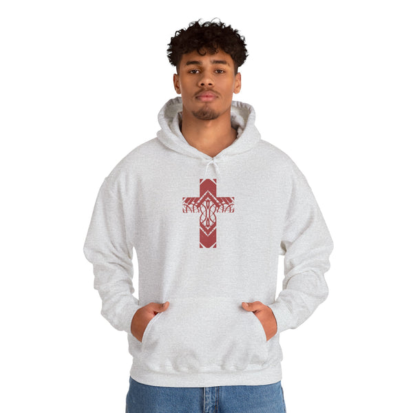 Rooted Cross - Heavy Blend Christian Hoodie
