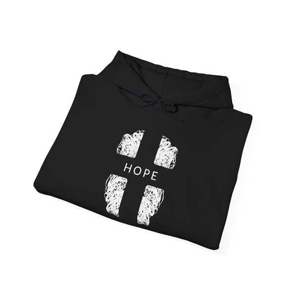 Hope Cross -  Heavy Blend Christian Hoodie