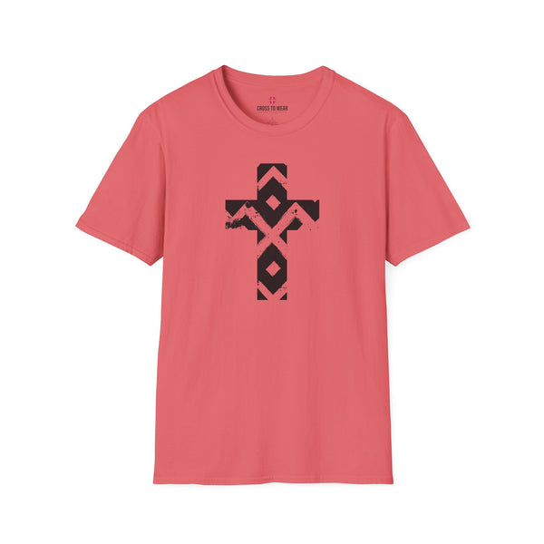 Pattern Cross  – Softstyle Christian Tee