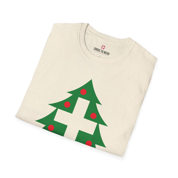Christmas Cross - Softstyle Christian Tee