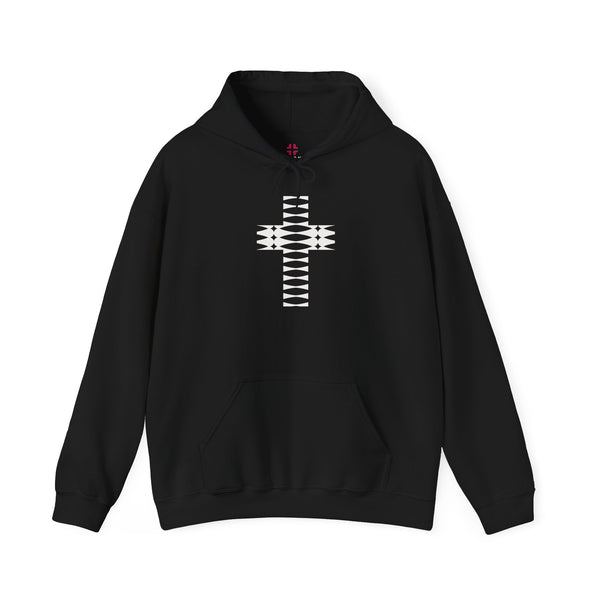 Rhythm Cross - Heavy Blend Christian Hoodie