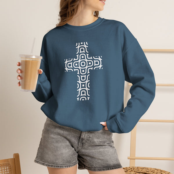 Continuum Cross - Christian Crewneck Sweatshirt