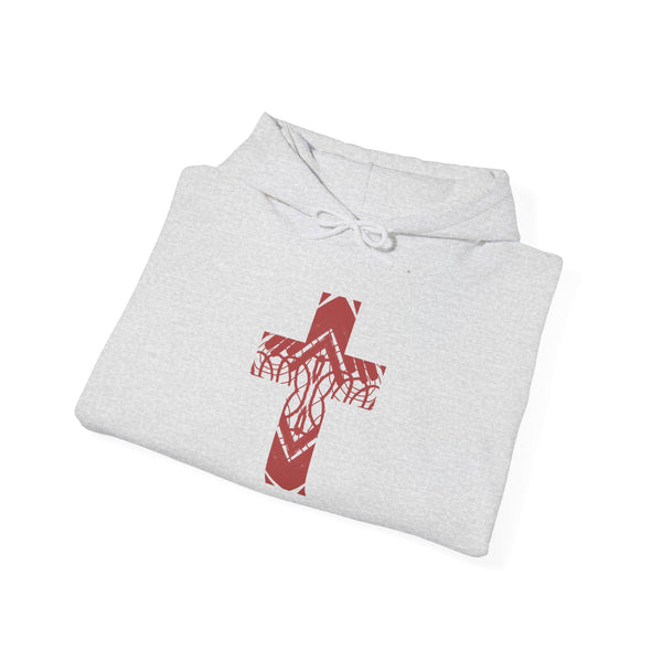 Rooted Cross - Heavy Blend Christian Hoodie