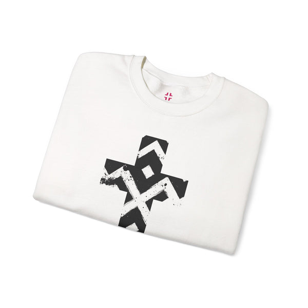 Pattern Cross Sweatshirt — Christian Crewneck
